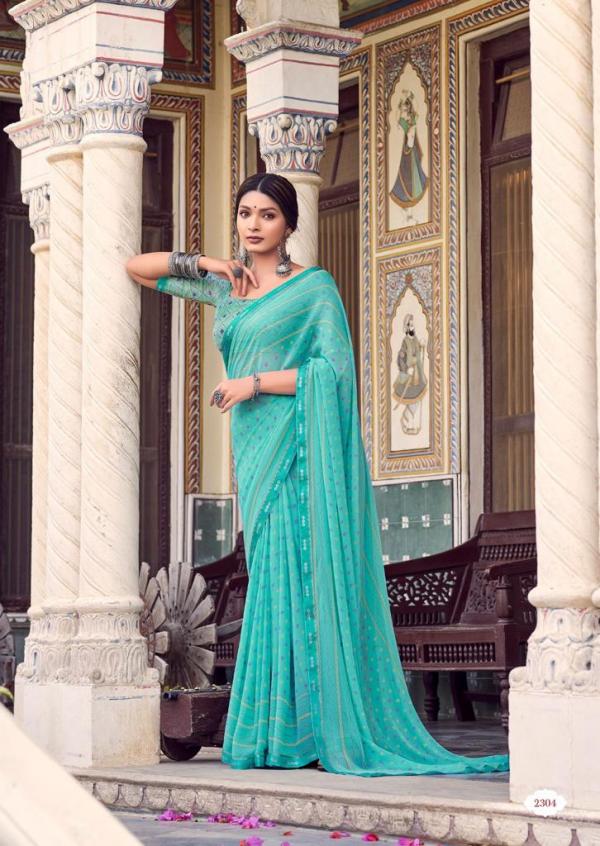 Kashvi Rangrez Fancy Wear Georgette Designer Saree Collection